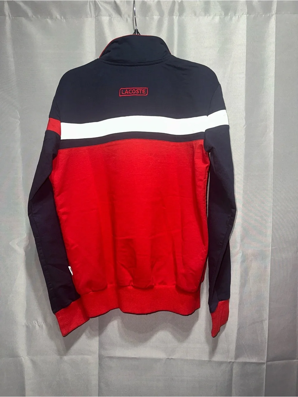 Lacoste Red, Navy & White Full-Zip Track Jacket